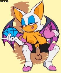 balls bat_wings big_breasts breasts chaos_emerald cum cum_in_pussy cum_inside female marthedog nipples penetration penis pussy rouge_the_bat sega shortstack sonic_(series) vaginal_penetration