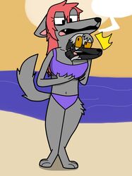 anthro breasts canine cervine deer dolf mammal momiji_the_dolf_(artist) momiji_the_dolf_(character) original original_character vore wolf