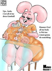 anais_watterson anthro ass big_ass big_breasts breasts dxoz high_heels huge_breasts nipples the_amazing_world_of_gumball