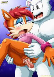 anthro augustus_the_polar_bear erma_ermine female male mobius_unleashed sega sex sonic_(series) straight tagme