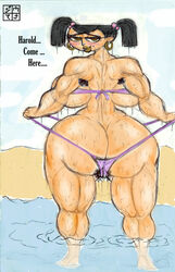 ass big_ass big_breasts bikini breasts dxoz eva_(tdi) fat_ass giant_ass huge_ass total_drama_island