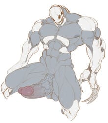 abs balls demon doodle erection gamma huge_cock male male_only monster muscular pecs penis sketch solo veiny veiny_penis vongrauenhausen