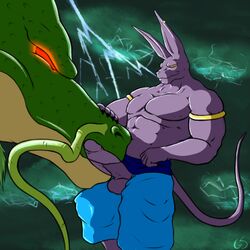 anthro beerus boner chinese_dragon dragon dragon_ball dragon_ball_super duo erection feline feral furry gs male male_only multiple_males penis scalie sex shenron tagme x-ray yaoi