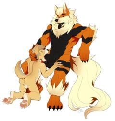 alex_dowski anthro arcanine arkani balls canine chatonbleu duo fellatio male male_only mammal nintendo oral penis pokemon pokemon_(species) sex video_games yaoi