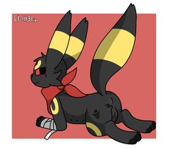 2016 anus ass black_fur blush c1-11131 eeveelution female feral fur looking_at_viewer nintendo nipples nude pokemon pussy smile solo umbreon video_games