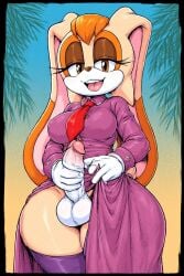 ai_generated futa_only futanari mother rabbit_girl staring_at_viewer vanilla_the_rabbit