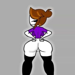 animated animation animation_art artist_name ass ass_bigger_than_head ass_focus ass_up asshole brown_hair cute cute_face fat fat_ass fat_butt fat_thighs female female_only girly hair jaiden jaiden_(jaiden_animations) jaiden_animations jaidenanimations purple_shirt pussy pussy_focus shirt simple_background smile socks solo solo_focus spread_legs standing sweat tagme thick_ass thick_thighs thighs tshirt twerk twerking twerking_position vagina video white_skin women women_only youtube youtuber