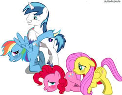 blush cunnilingus fluid fluttershy_(mlp) forced friendship_is_magic furry furry_only gay horse horsecock licking muttgirl my_little_pony oral orgy penetration penis pinkie_pie_(mlp) pony rainbow_dash_(mlp) rape shining_armor straight_hair tears testicles vaginal_penetration