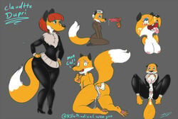 1boy 1girls anal anthro canine claudette_dupri cum female fox knot luigifox male mammal oral_sex sex straight unseen_male_face wabbit western_art wide_hips