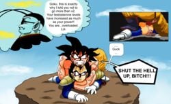 anal angry asphyxiation blood boner cum dragon_ball dragon_ball_z erection gay king_kai male male_only north_kaiou rape son_goku spankeror strangling vegeta veiny_penis yaoi