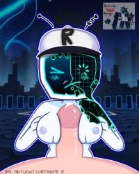 >_< 1boy 1girls 3d_background background blush boobjob breasts cum cum_on_face dick female forsaken_(roblox) glitch glitching hand_on_chest hat hunted_veeronica male nude nude_female penis qktucwtiv8fasr8 reference_image roblox roblox_background roblox_game robloxian screencap_background self_upload titjob tv tv_head tv_screen tv_woman veeronica white_body