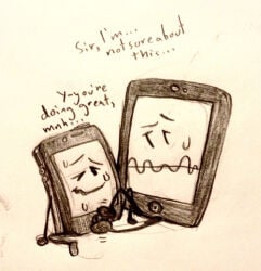 2017 2026 2boy 2boys adamation_inc. adamationz animate_inanimate animationepic dinoburger foot_fetish footjob gay gay_male gay_sex homosexual homosexual_male homosexual_sex horny_male inanimate_insanity inanimate_insanity_(season_2) male/male mepad mephone4 object_show object_shows osc rubbing sweat sweatdrops sweating sweaty tagme