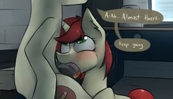 blush dialogue fellatio female male marsminer my_little_pony oral pone_keith saliva sex straight velvet_pastry