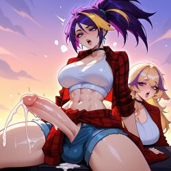 akali from k/da all out series by lunaart