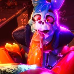 glamrock bonnie (fnaf) from five nights at freddy's by jizzyfox