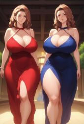 mishima yumi from twin milf by ka1ser (artist)