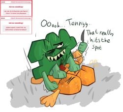algebralien battle_for_dream_island battle_for_dream_island_again bfb bfdi bfdia cum fourteen_(bfb) knife object_shows penetration sharp_teeth ten_(bfb) tentacle_penis xxfr4ctur3dxx