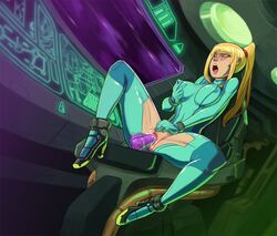 blonde_hair blush bodysuit bracelet breasts closed_eyes covered_nipples crotchless_clothes female katoki masturbation metroid mole nintendo nipple_tweak open_mouth penetration png ponytail pussy_juice rocket_heels samus_aran spread_legs super_smash_bros. tied_hair vaginal_insertion vaginal_penetration vibrator zero_suit zero_suit_samus