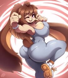 big_ass big_breasts breasts bubble_butt cleavage female furry huge_ass huge_breasts secretly_saucy tagme thick_thighs wide_hips