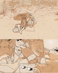 2boys finn_(funkybun) funkybun gay jersey male nick_(funkybun) outdoor_nudity yaoi
