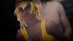 animated bathroom boots cindy_aurum cute cute_face facial_expressions from_behind implied_penetration implied_sex no_sound shorter_than_10_seconds smile smiling standing standing_sex tagme video