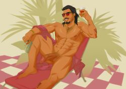 cokobi_(artist) cokobidrawsporn grand_theft_auto grand_theft_auto_vi male male_only open_shirt raul_bautista solo solo_focus solo_male sunglasses sunglasses_on_head