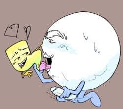 battle_for_dream_island battle_for_dream_island_again bfb bfdi bfdia lightning_(bfdi) masturbation object_shows penile_masturbation penis pussy pussy_juice saliva snowball_(bfdi) stroking_penis