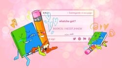 battle_for_dream_island battle_for_dream_island_again bfb bfdi bfdia book_(bfdi) cunnilingus fingering fingering_pussy object_shows pencil_(bfdi) pussy