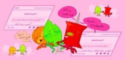battle_for_dream_island battle_for_dream_island_again bfb bfdi bfdia coiny fingering fingering_pussy leafy_(bfdi) object_shows pin_(bfdi) pussy pussy_juice tentacle_penis