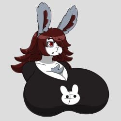 big_breasts breasts bust_portrait cleavage female furry huge_breasts jumneyarts tagme thick_thighs wide_hips