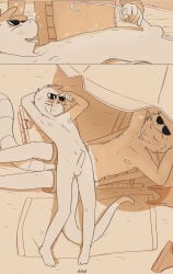 2boys finn_(funkybun) funkybun gay jersey male nick_(funkybun) outdoor_nudity yaoi