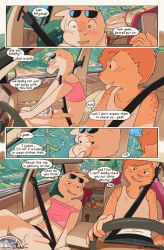 anal car clothed comic conditional_dnp feline finn_(funkybun) funkybun hi_res lizard male male/male mammal nick_(funkybun) nude public public_nudity public_sex reptile scalie serval vehicle yaoi