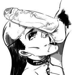 1boy 1girls adoggoart balls collar cum cum_in_mouth elektra_natchios erection female femsub male maledom marvel oral oral_sex penis punisher_(francis_castle) sucking_balls