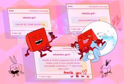 ballsack battle_for_dream_island battle_for_dream_island_again bfb bfdi bfdia blocky_(bfdi) bunnysuit object_shows penetration penis snowball_(bfdi) tentacle_penis wine wine_glass