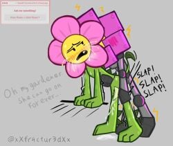 battle_for_dream_island battle_for_dream_island_again bfb bfdi bfdia cum flower_(bfdi) from_behind object_shows penetration robot_flower_(bfdi) tentacle_penis xxfr4ctur3dxx