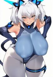 1girls ai_generated artist_request big_ass big_breasts big_butt big_thighs blue_eyes blush bodysuit breasts bubble_ass bubble_butt buttplug camel_toe cameltoe cat_ears cat_tail commission curvaceous curvy curvy_female curvy_figure fate_(series) feet female female_only genshin_impact gloves high_heels hitomi_twins huge_breasts imminent_sex latex latex_gloves leotard lily_buns looking_at_viewer nipple_bulge original original_character pussy_outline shiny_clothes skin_tight skintight smiling smiling_at_viewer solo spandex spandex_suit suggestive_gesture suggestive_look suggestive_pose taimanin_(series) tan-skinned_female thick thick_ass thick_butt thick_hips thick_legs thick_thighs thigh_strap thighhighs thighs thong thong_leotard toes voluptuous voluptuous_female white_hair