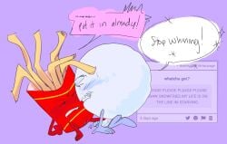 battle_for_dream_island battle_for_dream_island_again bfb bfdi bfdia fries_(bfdi) object_shows penis pussy snowball_(bfdi) veiny_penis