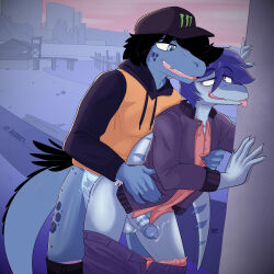 clothed dinosaur gay snoot_game tagme