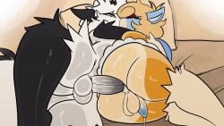 anthro anthro_on_anthro anthro_penetrated anthro_penetrating anthro_penetrating_anthro artist_request kissing kissing_while_penetrated tagme video