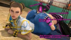 3d ass_focus ass_grab ass_worship big_ass cammy_white chun-li comic futanari huge_ass juri_han street_fighter street_fighter_6 tagme text theboobedone threesome