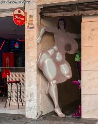 1female 1male about_to_have_sex alleyway_milf_(meme) beast_boy chaosmelon chubby_belly chunky chunky_thighs couple couple_(romantic) couple_love couple_sex darkened_nipples erection fat_ass garfield_logan green_skin grey_skin naked naked_female purple_hair raven_(dc) voluptuous voluptuous_female