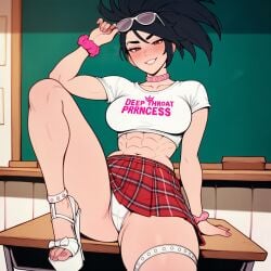 ai ai_assisted ai_generated akali black_hair classroom crop_top female female_only fit fit_body fit_female league_of_legends prussia123 schoolgirl sexy sexy_body sexy_clothing sexy_female sexy_pose skimpy_clothes skirt slutty_body slutty_face slutty_female solo solo_female solo_focus white_panties