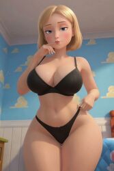 ai_generated big_ass big_breasts black_thong enfermosic28 marker milf mother mrs._davis shaking_hips small_waist sound tagme thong toy_story underwear video