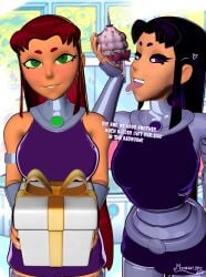 2girls 3d alien alien_girl alien_humanoid big_ass big_breasts big_thighs blackfire breasts curvaceous curvy curvy_figure dc dc_comics female hips hourglass_figure huge_ass huge_breasts huge_thighs humanoid komand'r koriand'r large_ass large_breasts large_thighs legs light-skinned_female light_skin mature mature_female moonlight_bmz orange-skinned_female orange_body orange_skin red_hair sisters slim_waist starfire tamaranean teen_titans thick thick_hips thick_legs thick_thighs thighs voluptuous waist wide_hips