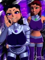 2girls 3d alien alien_girl alien_humanoid big_ass big_breasts big_thighs blackfire breasts curvaceous curvy curvy_figure dc dc_comics female hips hourglass_figure huge_ass huge_breasts huge_thighs humanoid komand'r koriand'r large_ass large_breasts large_thighs legs light-skinned_female light_skin mature mature_female moonlight_bmz orange-skinned_female orange_body orange_skin red_hair sisters slim_waist starfire tamaranean teen_titans thick thick_hips thick_legs thick_thighs thighs voluptuous waist wide_hips