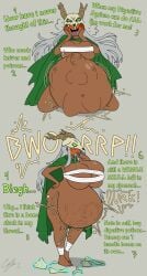 1girls bandage barefoot big_breasts blush blushing bone_bulge bones breast_expansion burp burping cape cleavage dark_skin dialogue digestion english_text female green_eyes large_breasts long_hair sarong sharp_teeth skull_headwear skull_helmet slay_the_spire slay_the_spire_2 stomach_bulge tagme tagme_(artist) the_silent_(slay_the_spire) thick_thighs thigh_expansion tongue_out underboob vore vore_belly weight_gain