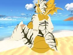 ass beach bikini bug_diver bug_girl helldivers_2 vrchat vrchat_avatar water