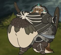 bbw big_breasts breasts fat female furry huge_breasts hyper_breasts mexifurfoof overweight ssbbw tagme thick_thighs wide_hips