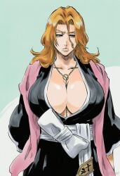 1girl 1girls ai_generated anime bleach bleach:_the_thousand-year_blood_war breasts curvy curvy_female curvy_figure eyes female fit hair matsumoto_rangiku nsfw stickyai tits voluptuous