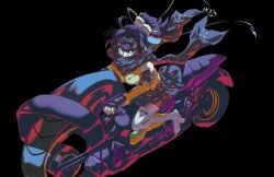 1girls biker_girl kunoichi motorcycle ninja s-force_rappa_chiyomaru yu-gi-oh!